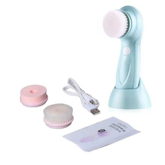Electric Facial Cleansing Brush with USB Charging
