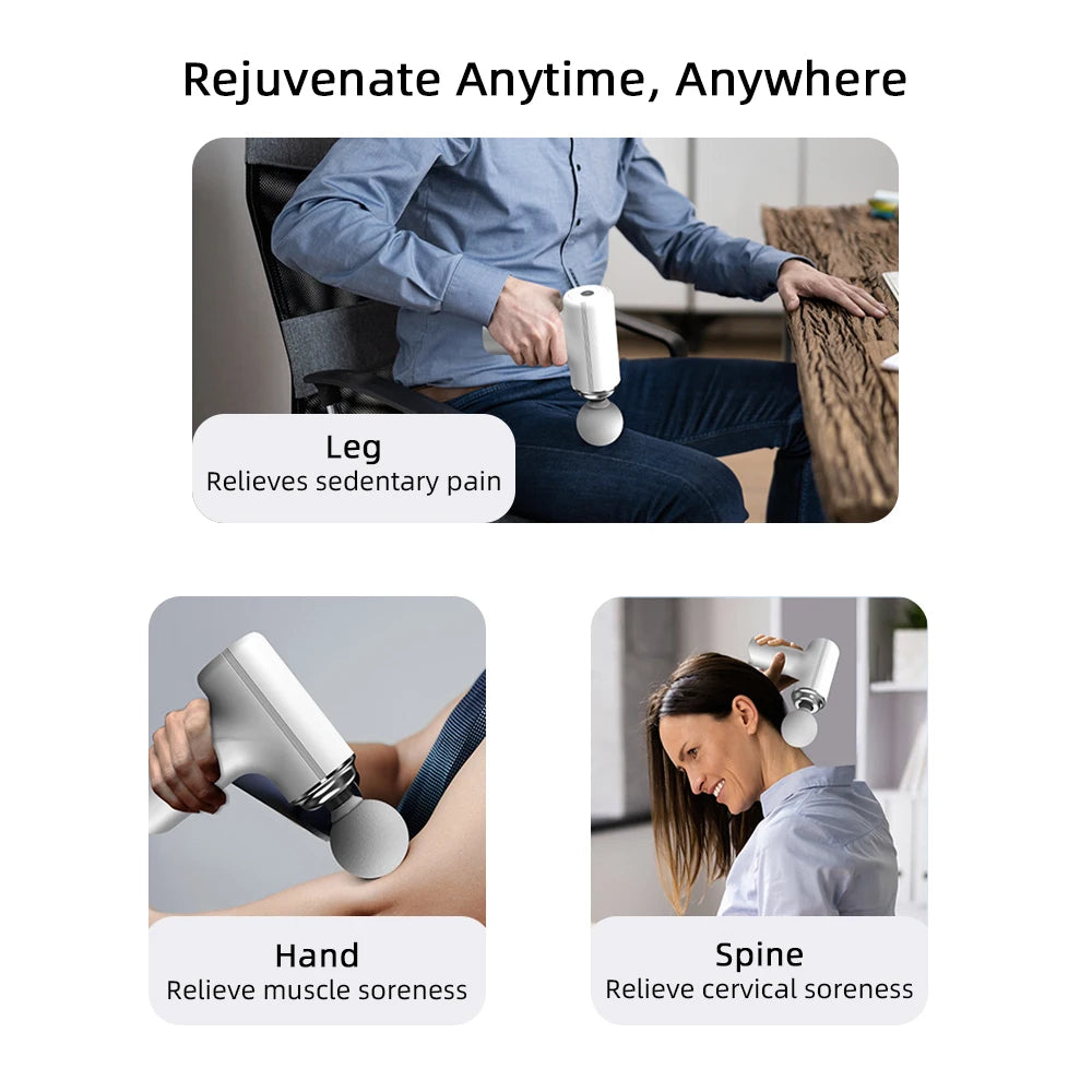 Mini Electric Massage Gun with 6 Speed Levels