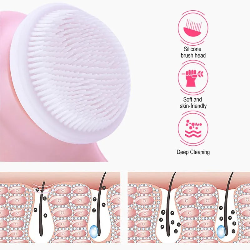 Electric Facial Cleansing Brush with USB Charging
