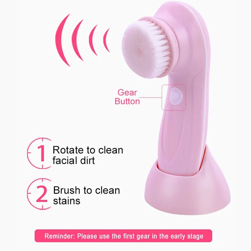 Electric Facial Cleansing Brush with USB Charging