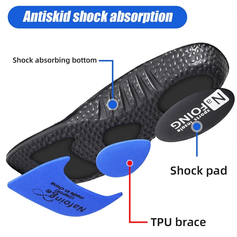 Sports Insole with Arch Support & Shock Absorption