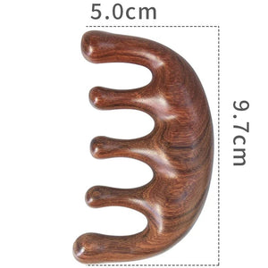 Sandalwood Scalp, Face & Neck Massage Comb